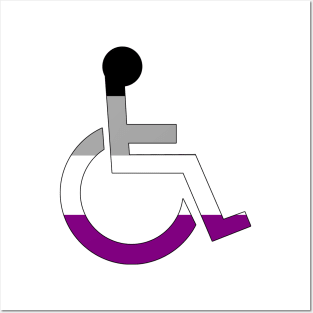 Disabled Asexual Pride Posters and Art